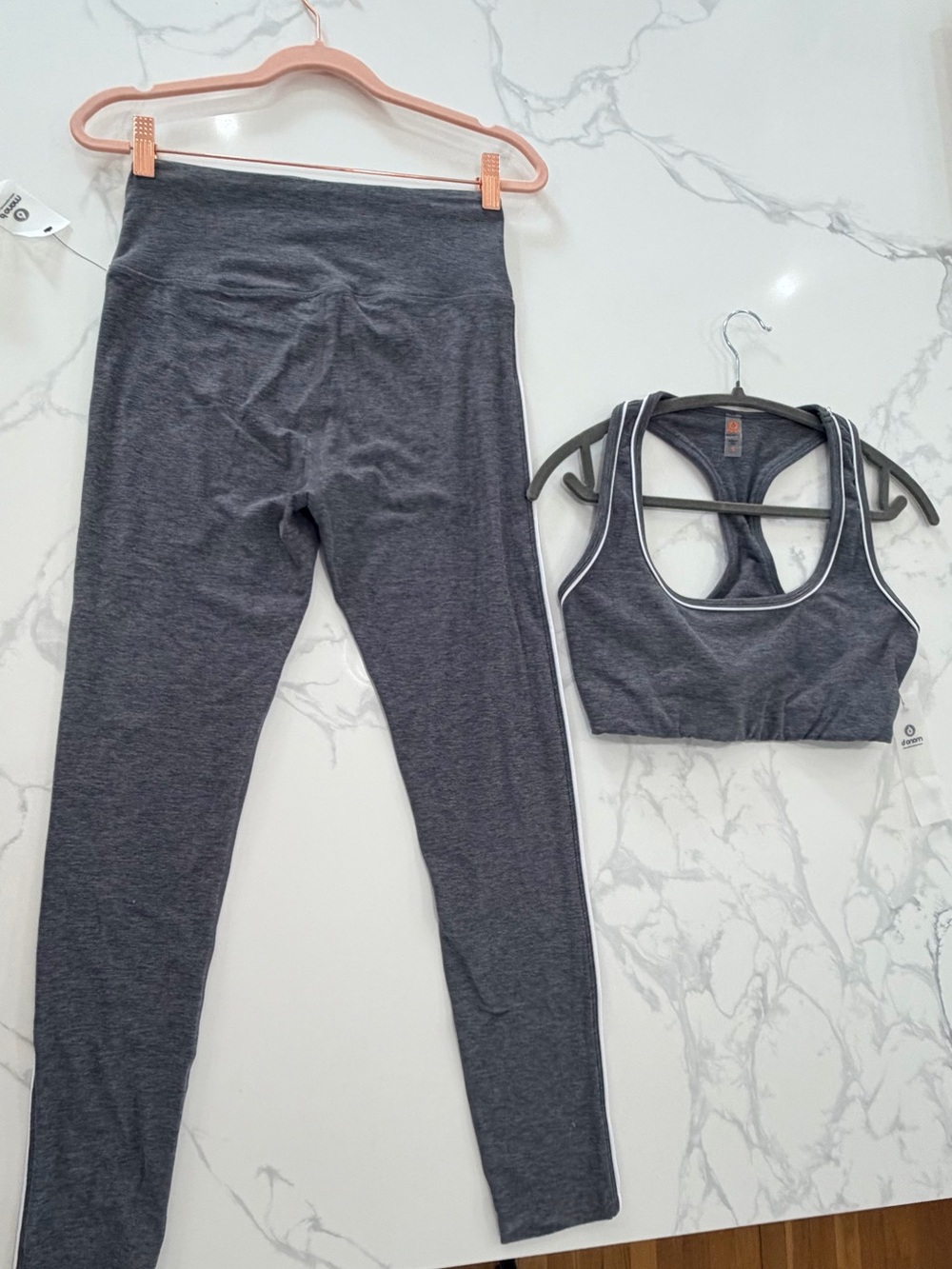 Mono B Charcoal Grey Racerback Sports Bra
